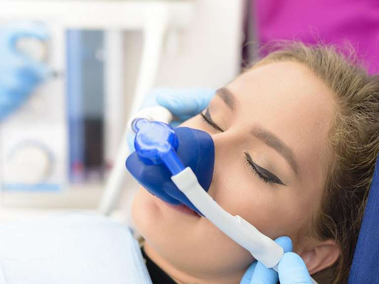 Person getting sedation dentistry in Barrie